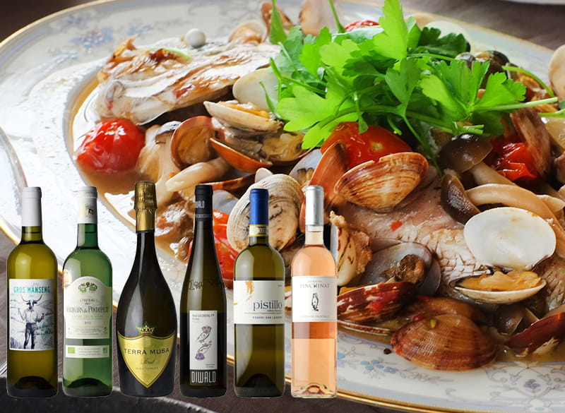 早春の魚介料理と楽しむワイン