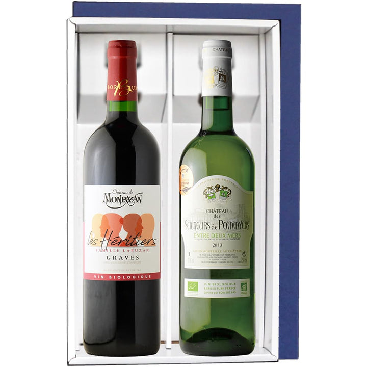 Summer Gift: Set of 2 Gold Award-winning Bordeaux Red and White Wines