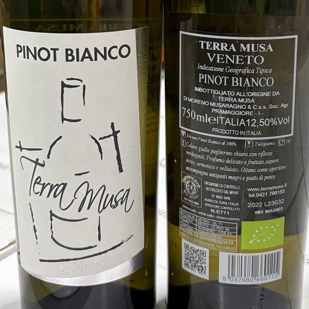 ピノビアンコ 白 イタリア(ヴェネト州) オーガニックワイン