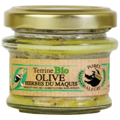 Organic olive and herb terrine 45g