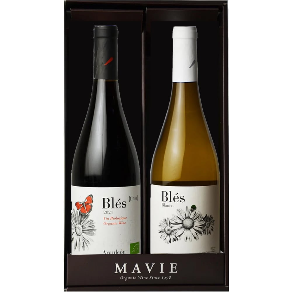 [Gift set in a gift box] Heart label red and white wine gift