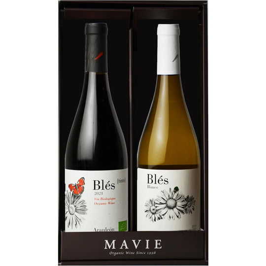 [Gift set in a gift box] Heart label red and white wine gift